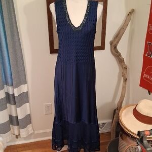 Komarov Deep Blue Maxi Dress